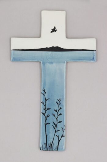 Rangitoto and Flax Flower Cross